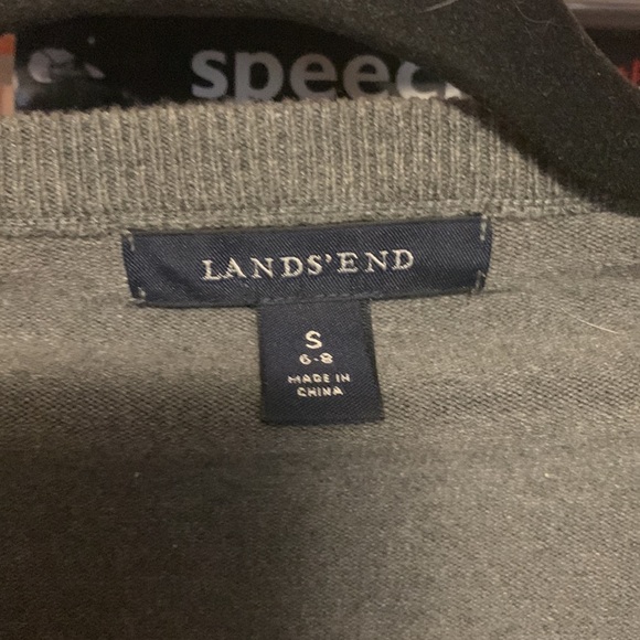 Lands’ End gray cardigan - Picture 2 of 5